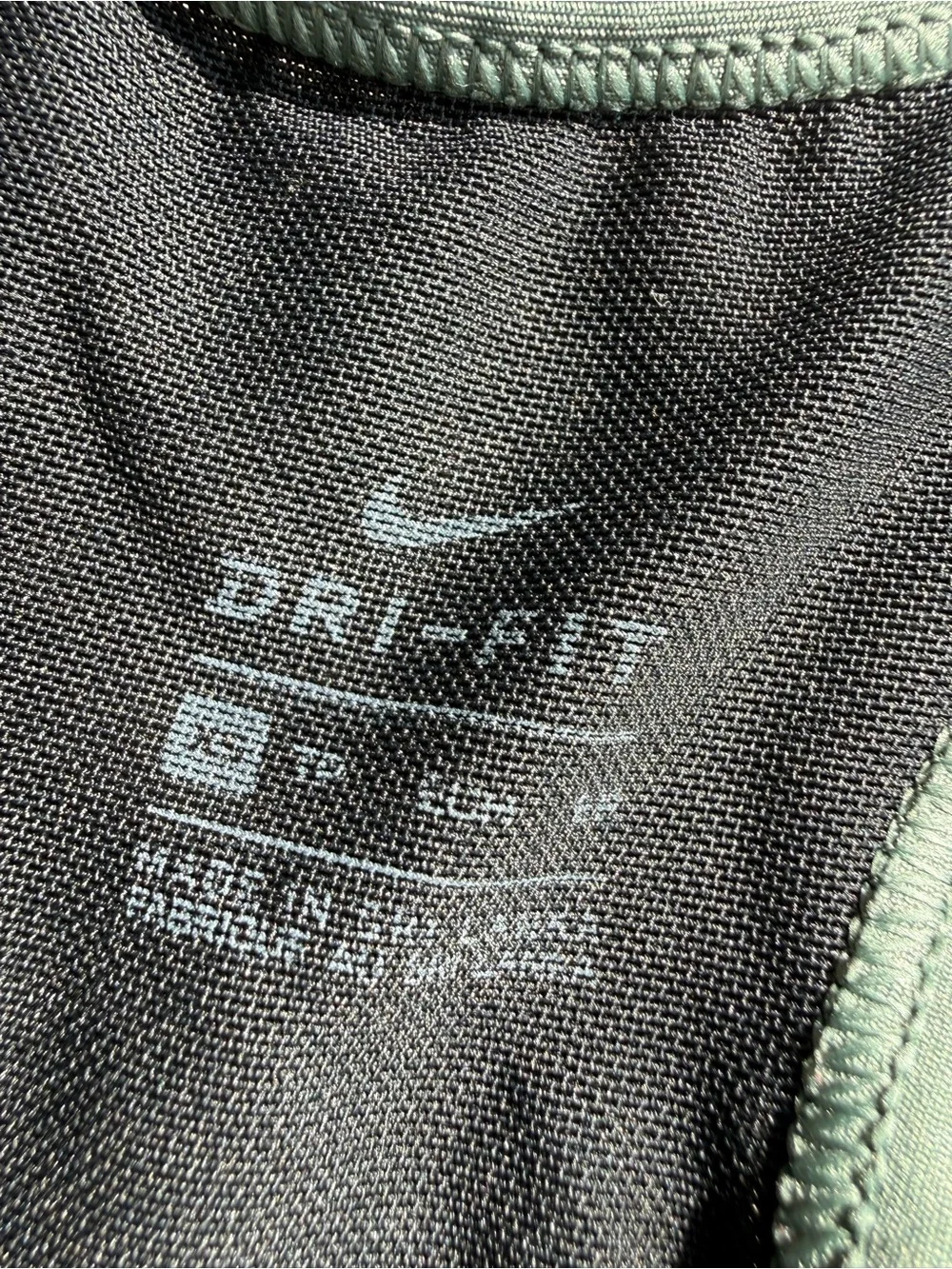 Nike Women’s Sports Bra - Olive Green with Neon Yellow Swoosh